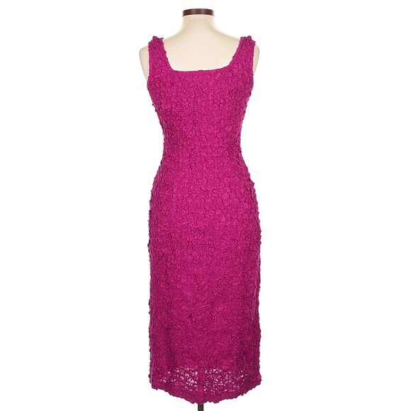 Mara Hoffman Sloan Popcorn Dress in Berry Fuchsia Large - Picture 4 of 6